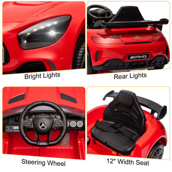 Mercedes-Benz Dual Drive 12.00 4.5Ah Roadster With 2.4G Remote Control Red AMG GTR