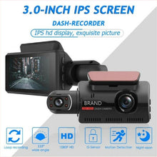 Full HD 1080P Dual Lens Car DVR Dash Cam Video Recorder G-Sensor Front/Inside Camera