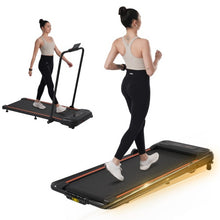 Folding Treadmill Under Desk Electric Running Walking Pad Treadmill w/ Remote