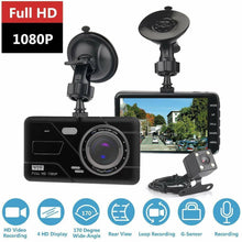 4  In Car Camera Recorder Dual Front And Rear HD 1080P Dash Cam Night Vision UK