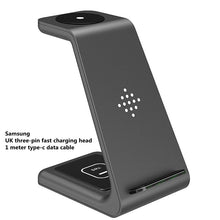 3 In 1 Fast Charging Station Wireless Charger Stand Wireless Quick Charge Dock For Phone Holder