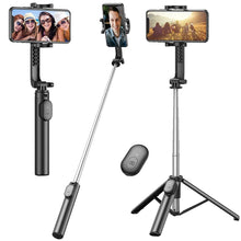 Extendable Selfie Stick Tripod With Wireless Remote Phone Holder Portable Phone Tripod For Group Selfie Live Streaming Video Rec