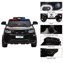 JC002 Police Car Dual Drive 30Wx2 Battery 12V 7AHx1 With Remote Control With Microphone