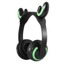 Hot Explosive Headphones Wireless Bluetooth Cat Ears Headphones Noise Reduction Live Breathing Lights Glare