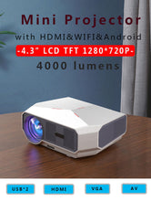 1080P HD Home Portable Voice Connection WiFi Mobile Phone Wireless Mini Projector