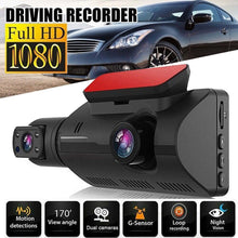 Full HD 1080P Dual Lens Car DVR Dash Cam Video Recorder G-Sensor Front/Inside Camera