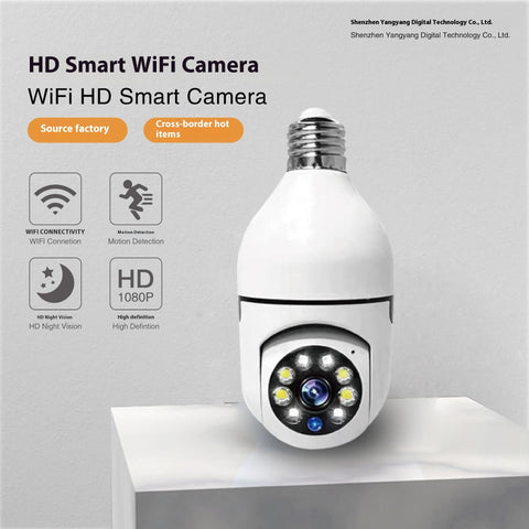 Panoramic Lamp Holder Camera Wireless E27 Bulb Camera