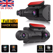 Full HD 1080P Dual Lens Car DVR Dash Cam Video Recorder G-Sensor Front/Inside Camera